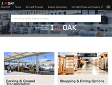 Tablet Screenshot of oaklandairport.com